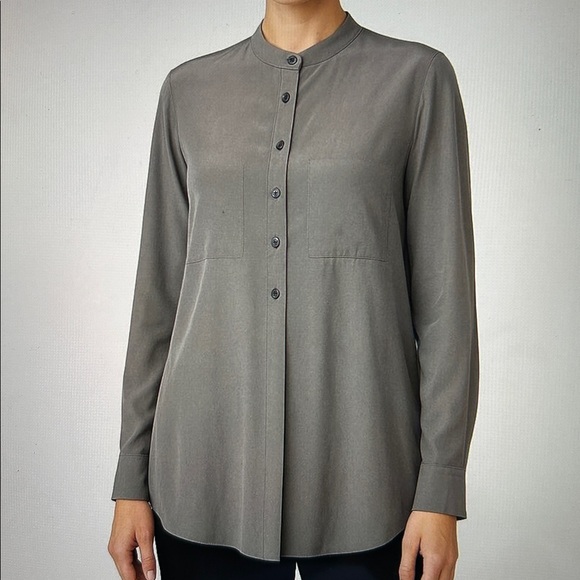 Eileen Fisher Tops - Women’s Silk Button-Up Shirt